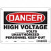 Safety Sign 7 in x 10 in Polyethylene