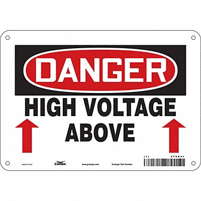 Safety Sign 7 in x 10 in Aluminum