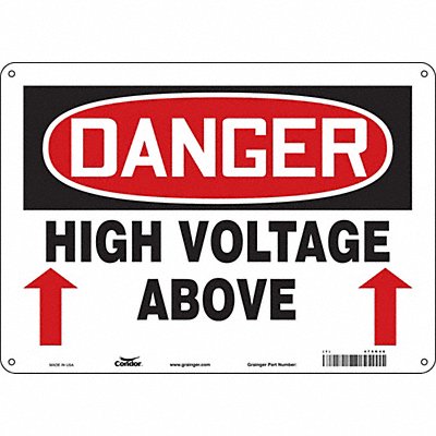 Safety Sign 10 inx14 in Polyethylene
