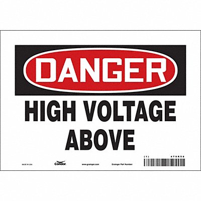 Safety Sign 7 inx10 in Vinyl