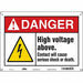 Safety Sign 10 in x 14 in Aluminum