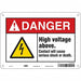 Safety Sign 7 inx10 in Polyethylene