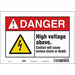 Safety Sign 7 in x 10 in Vinyl