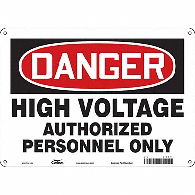 Safety Sign 10 inx14 in Polyethylene