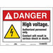 Safety Sign 10 inx14 in Vinyl
