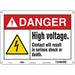 Safety Sign 10 in x 14 in Polyethylene