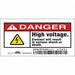 Safety Sign 2.25in x 4.5in Vinyl