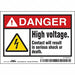 Safety Sign 3 1/2 inx5 in Vinyl