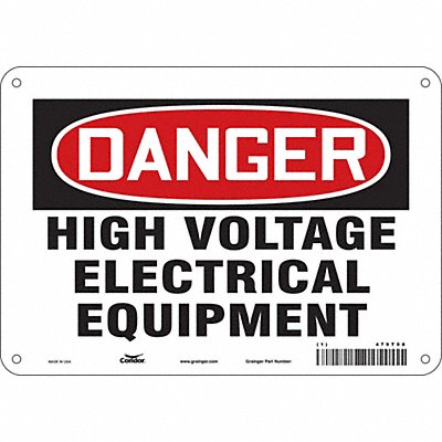 Safety Sign 7 inx10 in Polyethylene