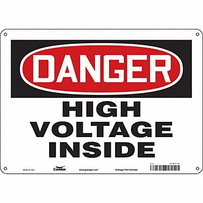Safety Sign 10 inx14 in Aluminum