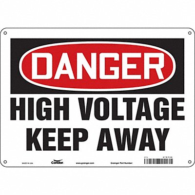 Safety Sign 10 inx14 in Aluminum