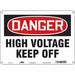 Safety Sign 10 in x 14 in Aluminum