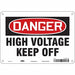 Safety Sign 7 in x 10 in Polyethylene