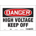 Safety Sign 7 in x 10 in Vinyl