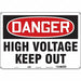 Safety Sign 14 inx20 in Aluminum
