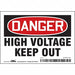J6932 Safety Sign 3 1/2 inx5 in Vinyl