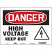 Safety Sign 10 in x 14 in Vinyl