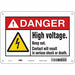 Safety Sign 7 in x 10 in Polyethylene