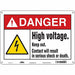 Safety Sign 10 in x 14 in Polyethylene