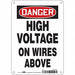 Safety Sign 10 in x 7 in Polyethylene