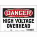 J6933 Safety Sign 7 inx10 in Vinyl