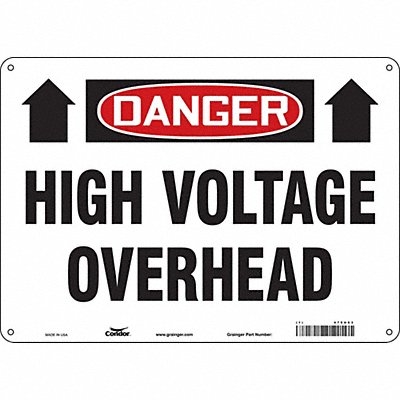 Safety Sign 10 inx14 in Aluminum