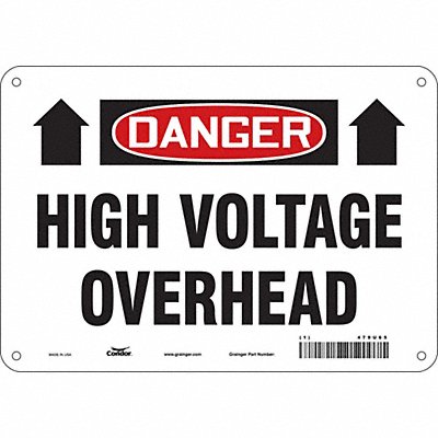 Safety Sign 7 inx10 in Polyethylene