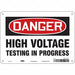 Safety Sign 7 in x 10 in Aluminum