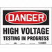 Safety Sign 10 in x 14 in Vinyl