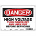 J8886 Safety Sign 7 inx10 in Polyethylene