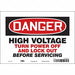 J8886 Safety Sign 7 in x 10 in Vinyl