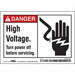 Safety Sign 3 1/2 inx5 in Vinyl