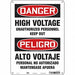 Safety Sign 14 inx10 in Polyethylene