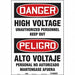 Safety Sign 20 inx14 in Vinyl