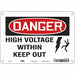 Safety Sign 7 in x 10 in Polyethylene