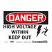 Safety Sign 5 in x 7 in Vinyl