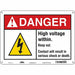 Safety Sign 10 in x 14 in Aluminum