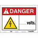 Safety Sign 10 in x 14 in Vinyl
