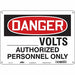 Safety Sign 10 in x 14 in Polyethylene