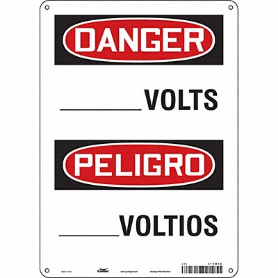 Safety Sign 14 in x 10 in Aluminum