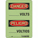 Safety Sign 10 inx7 in Glow Vinyl