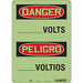 Safety Sign 14 in x 10 in Glow Vinyl