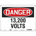 Safety Sign 10 in x 14 in Aluminum