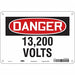 Safety Sign 7 inx10 in Polyethylene