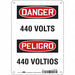 Safety Sign 10 in x 7 in Polyethylene