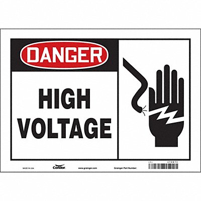 Safety Sign 10 inx14 in Vinyl