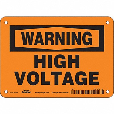 Safety Sign 5 inx7 in Vinyl