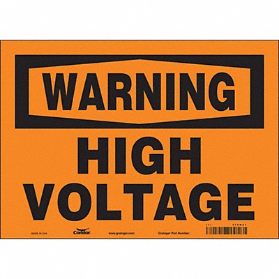 Safety Sign 10 inx14 in Vinyl