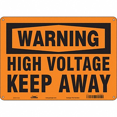 Safety Sign 10 in x 14 in Polyethylene