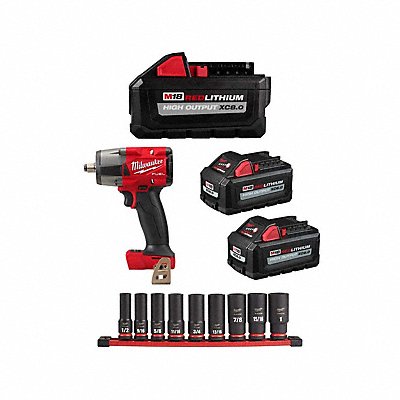 Batteries and Impact Wrench 18V 2.3 lb